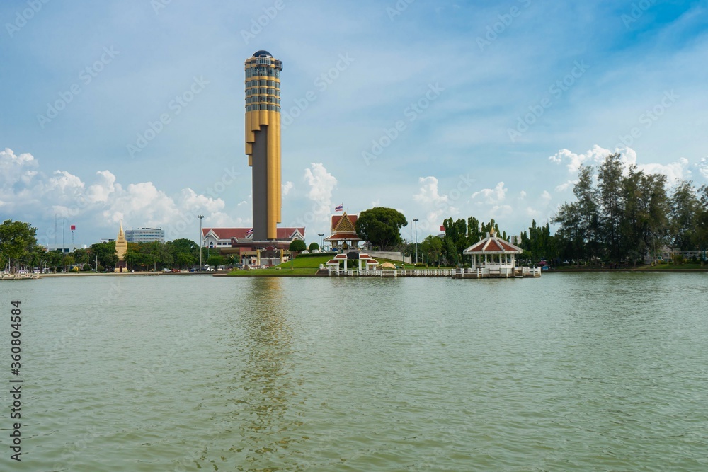 Roiet City skyline in Thailand