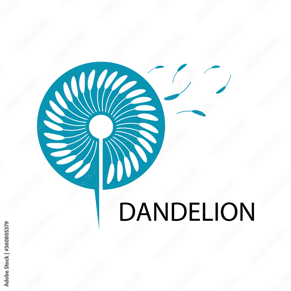 Dandelion vector icon design Dandelion vector icon design