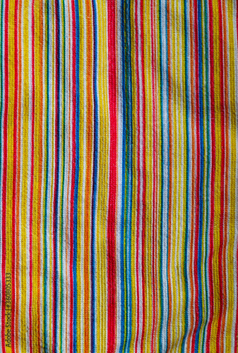 bright striped rainbow design fabric texture