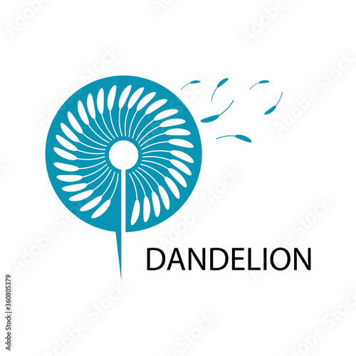 Dandelion vector icon design