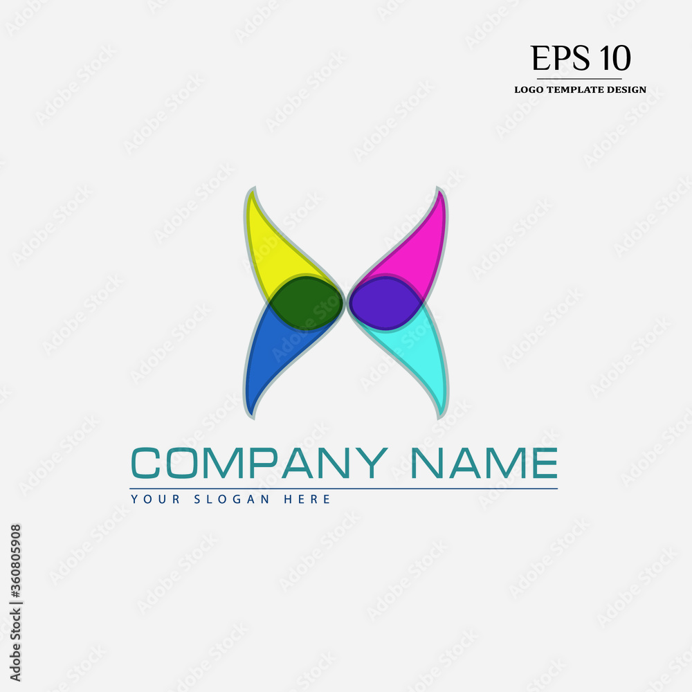 Colorful abstract logo design