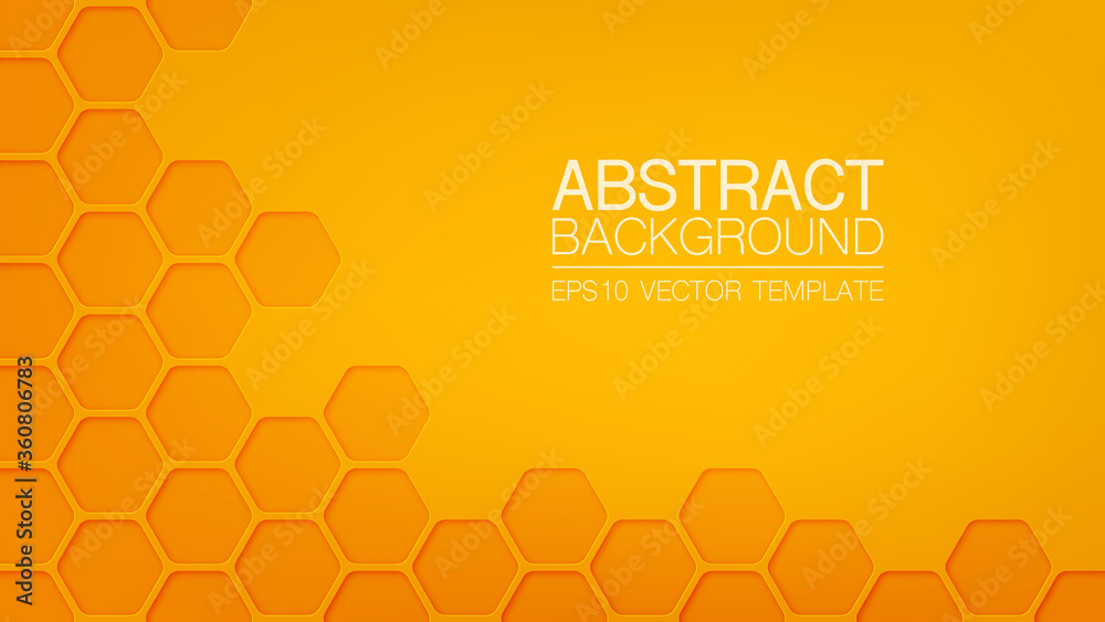 Hexagonal, honeycomb 3D blue abstract vector background, pattern for infographic, business presentation, web, internet, brochure, wallpaper.