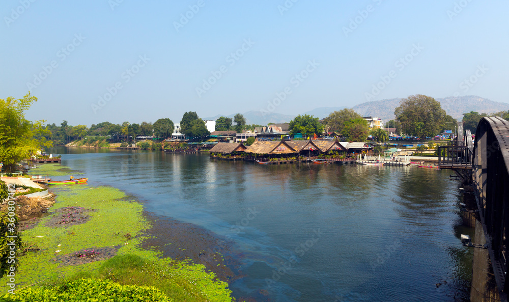 river Kwai (Khwae) in Kanchanaburi, Thailand