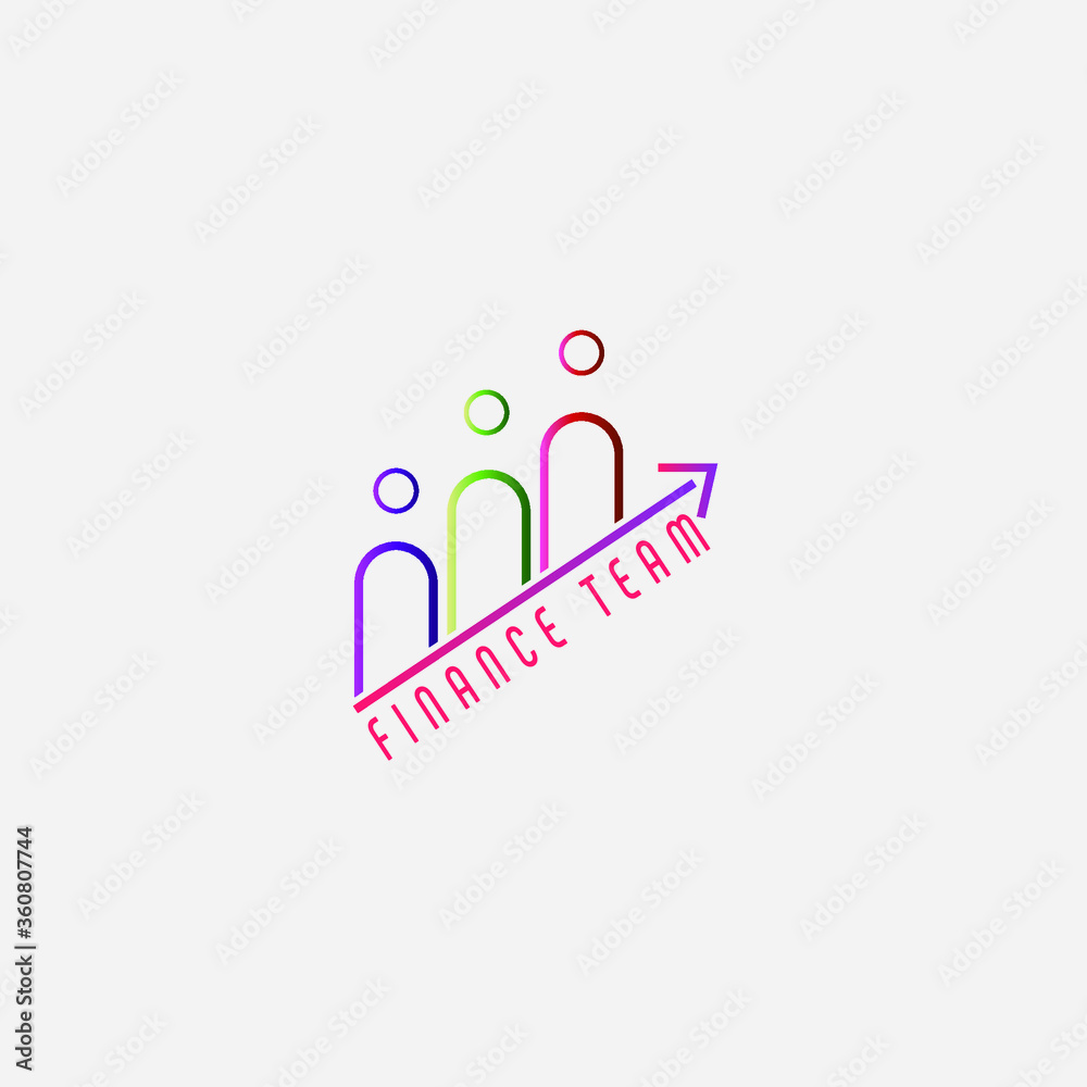 Coloful community logo, finance logo