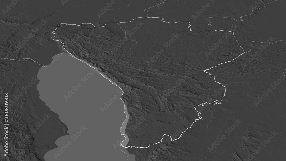 Njombe, Tanzania - outlined. Bilevel Njombe, Tanzania - outlined. Bilevel