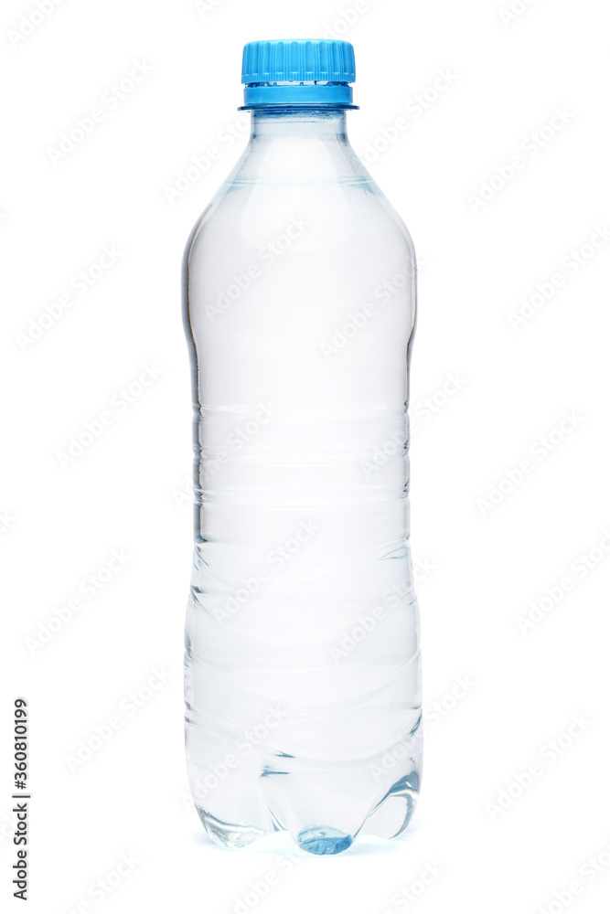 Plastic bottle of drinking water isolated on white background with clipping path Plastic bottle of drinking water isolated on white background with clipping path