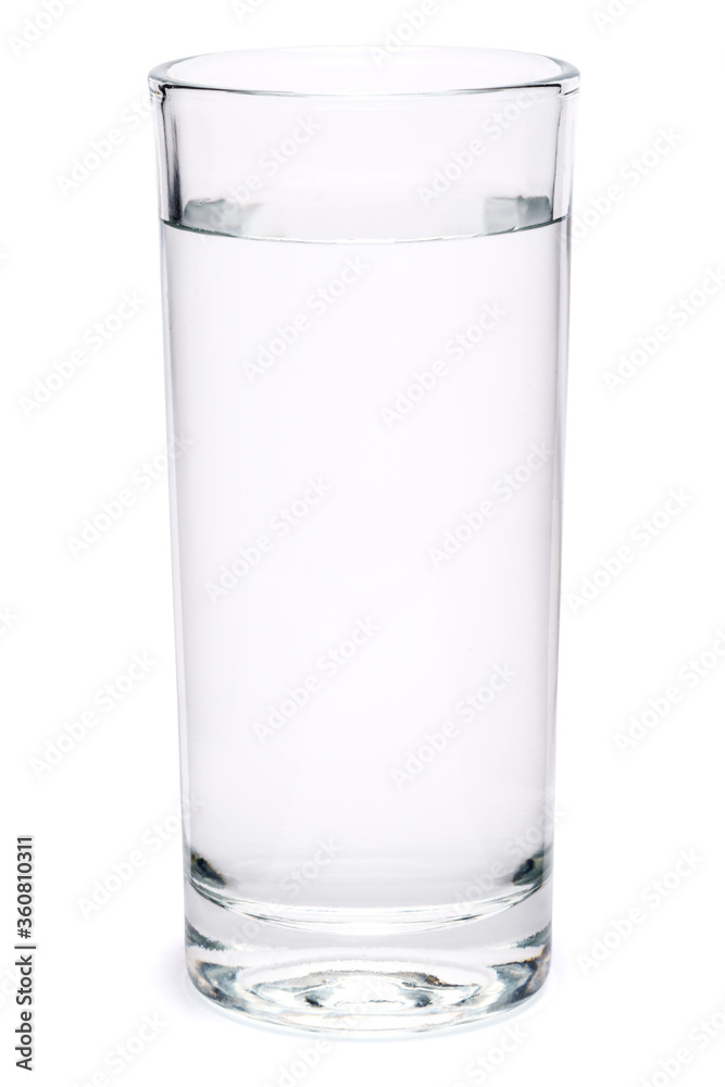 glass of drinking water isolated on white background with clipping path glass of drinking water isolated on white background with clipping path