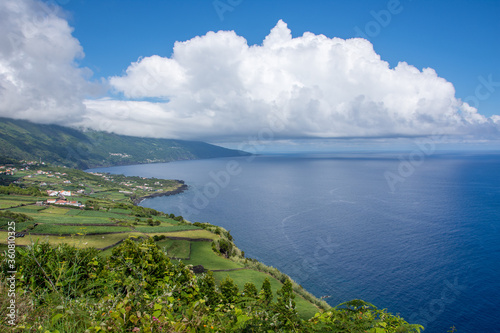 Fototapeta Naklejka Na Ścianę i Meble -  Walk on the Azores archipelago. Discovery of the island of Pico, Azores. Madalena