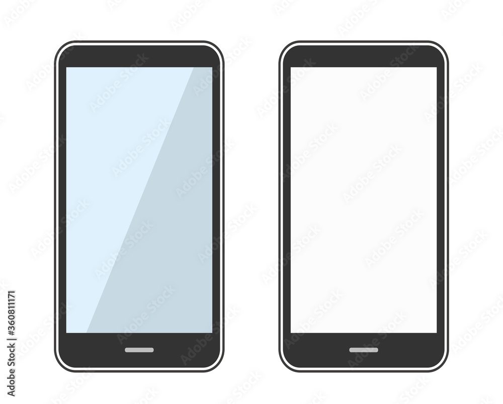 シンプルなスマートフォンのイラスト シンプルなスマートフォンのイラスト
