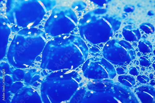 beautiful soap bubble in macro for background