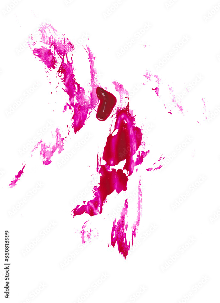 red acrylic abstract (rose, pink)