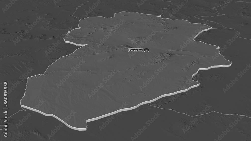 Kassérine, Tunisia - extruded with capital. Bilevel Kassérine, Tunisia - extruded with capital. Bilevel