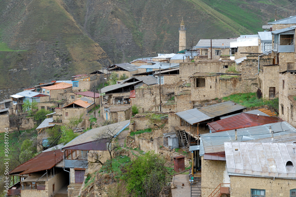 Fototapeta premium Sogratl old traditional avar village. Dagestan, North Caucasus, Russia.