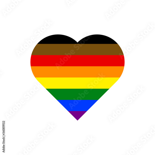 Colorful Heart Vector Icon