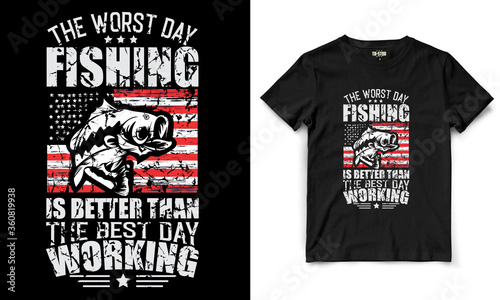 Fishing T-shirt Design..