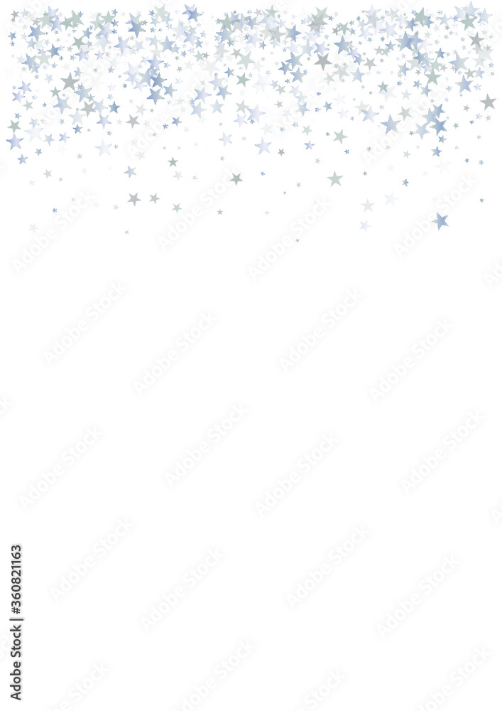 silver stars background, sparkling christmas lights confetti falling isolated on white. magic shining Flying stars glitter cosmic backdrop, sparkle vector border. silver stars background, sparkling christmas lights confetti falling isolated on white. magic shining Flying stars glitter cosmic backdrop, sparkle vector border.