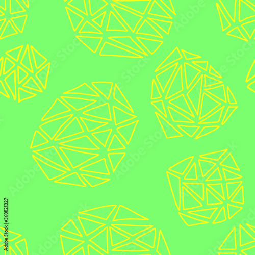 Vector Pattern Seamless Repeat Hand Drawn Geometric Triangles Summer Doodle Art Perfect for Scrapbooking, Wallpaper, Decor, Fabric, Background