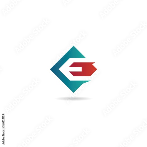 Free Download initial e logo design vector, icon, element, template - GFXLoad