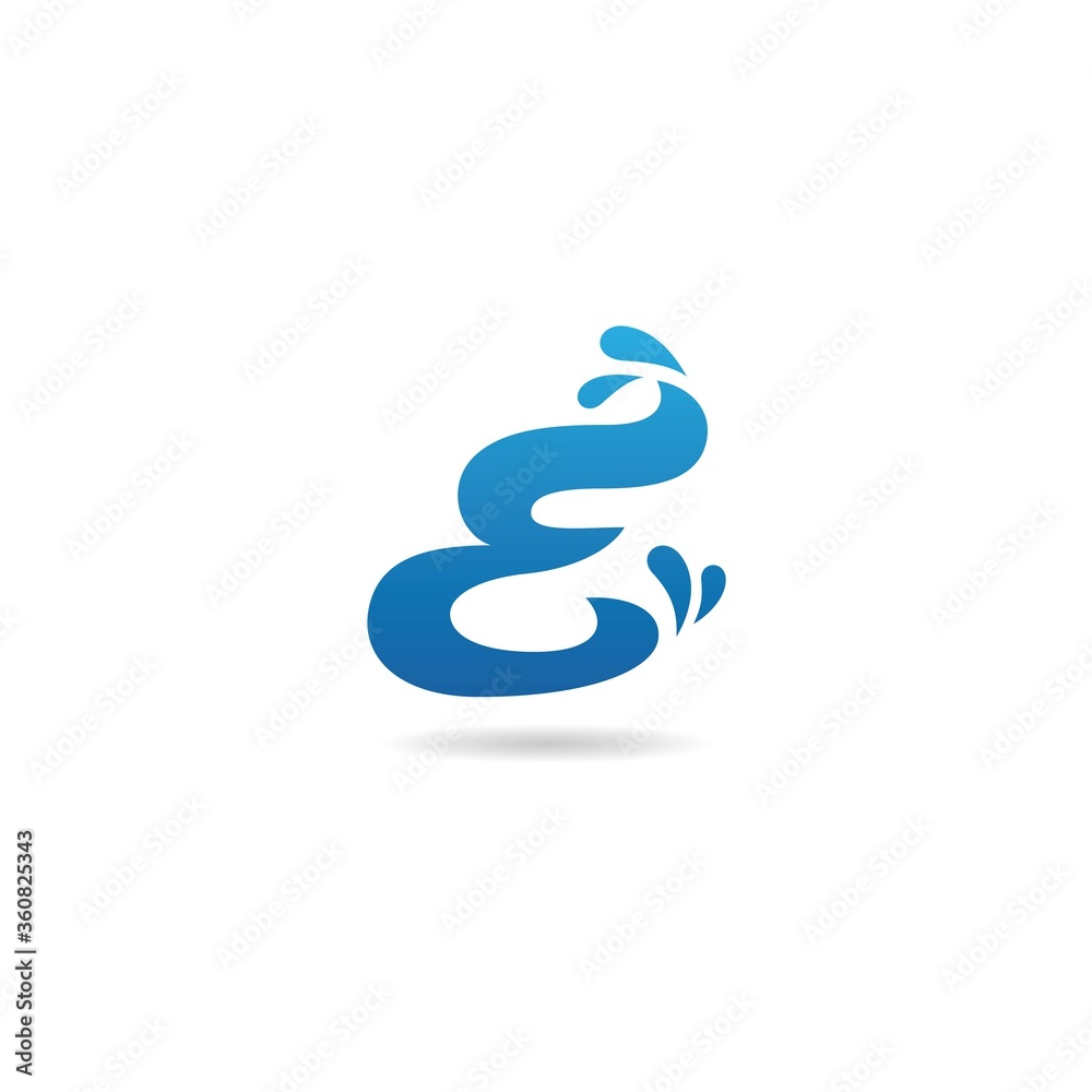 initial e logo design vector, icon, element, template initial e logo design vector, icon, element, template