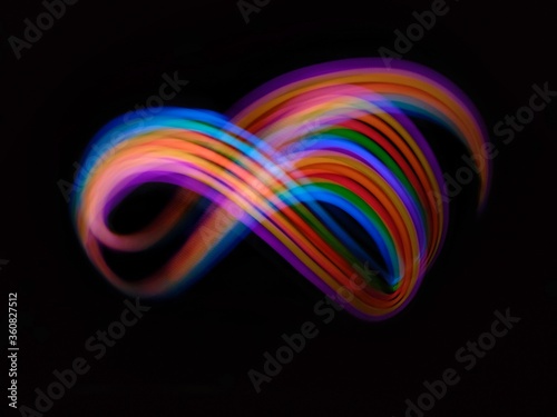Light painted photograph can be used as graphic design element