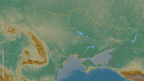 Ukraine - overview. Relief