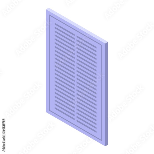 Filter ventilation icon. Isometric of filter ventilation vector icon for web design isolated on white background
