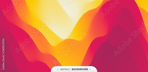 Abstract background with dynamic effect. Creative design with vibrant gradients. 3D vector Illustration.
