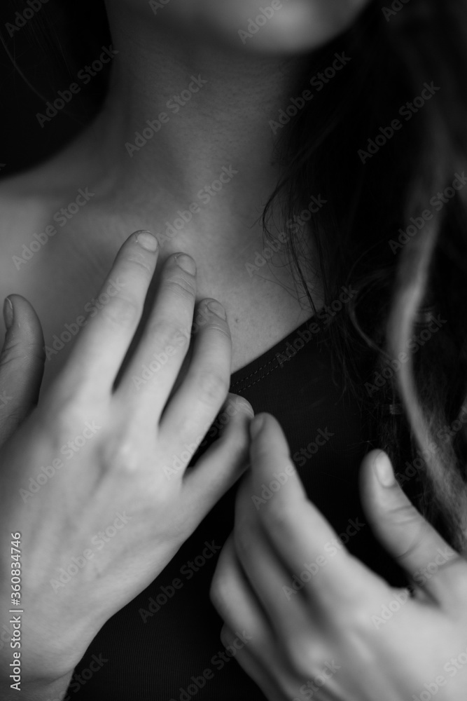 Black and white art fashion surrealistic portrait of beautiful woman, fashion studio portrait of beautiful model, details of body Black and white art fashion surrealistic portrait of beautiful woman, fashion studio portrait of beautiful model, details of body