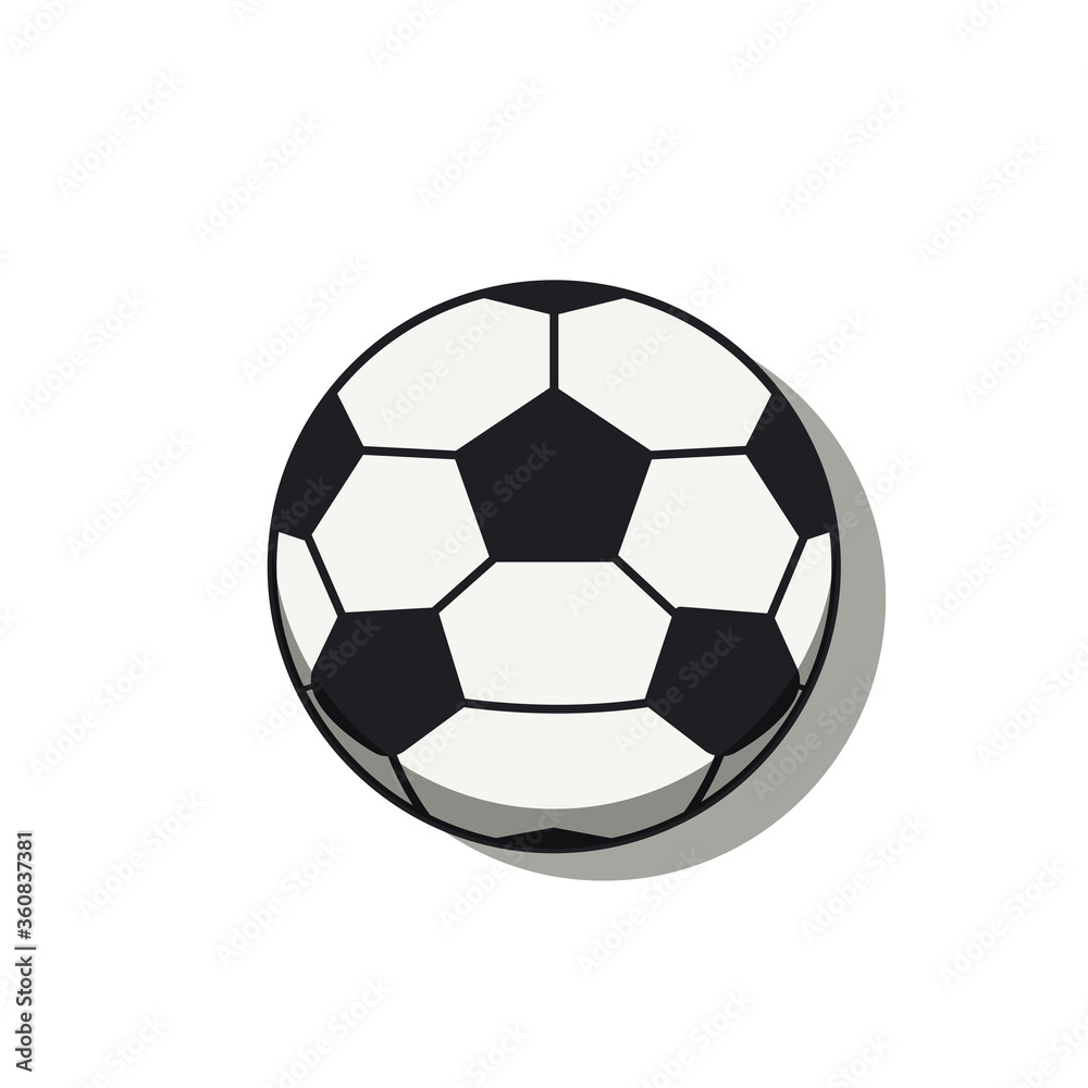 Football simple vector illustration isolated on white background. soccer ball