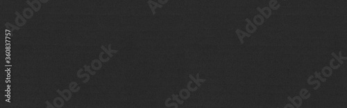 Panorama of Black paper texture and background. Blank black paper sheet seamless