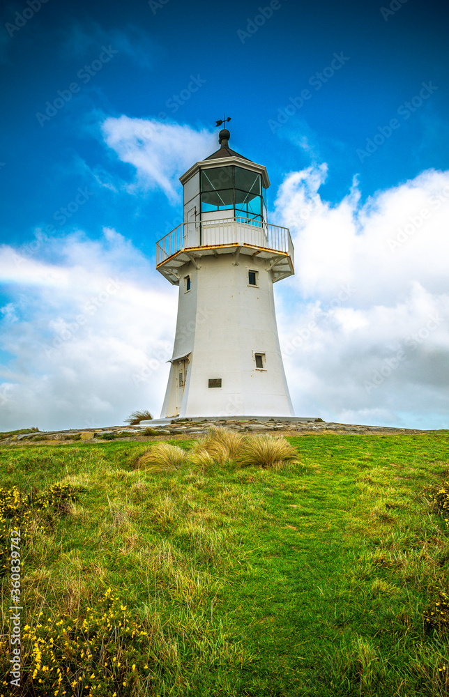 Pencarrow Head Lighthouse. The first one built in Wellington, New Zealand. 
