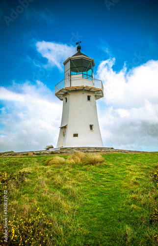 Pencarrow Head Lighthouse. The first one built in Wellington, New Zealand. 