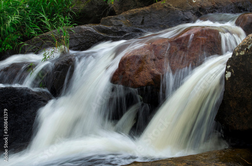 Small waterfall in the forest