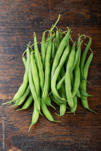 Raw fresh asparagus beans.