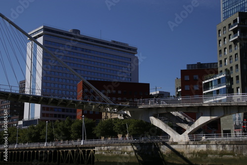 Urbanscape in the metropolitan area of Bilbao