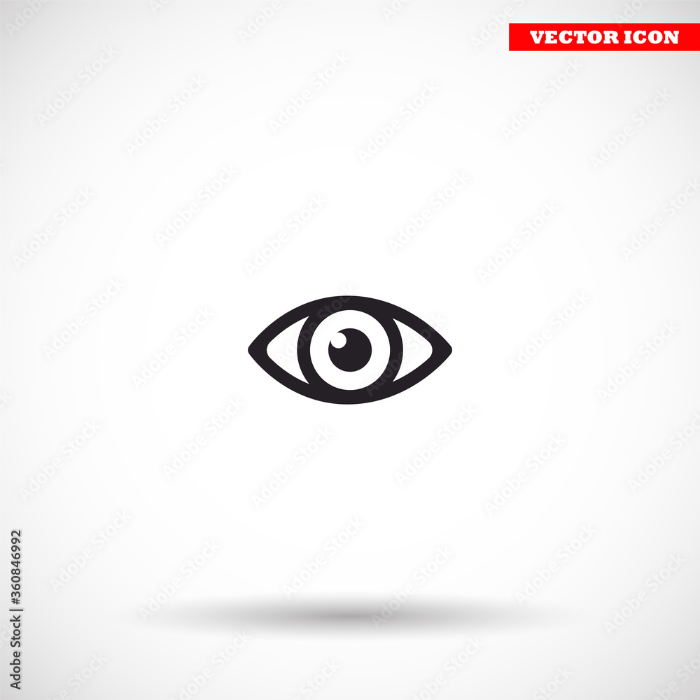 Eye vector icon , lorem ipsum Flat design Eye vector icon , lorem ipsum Flat design