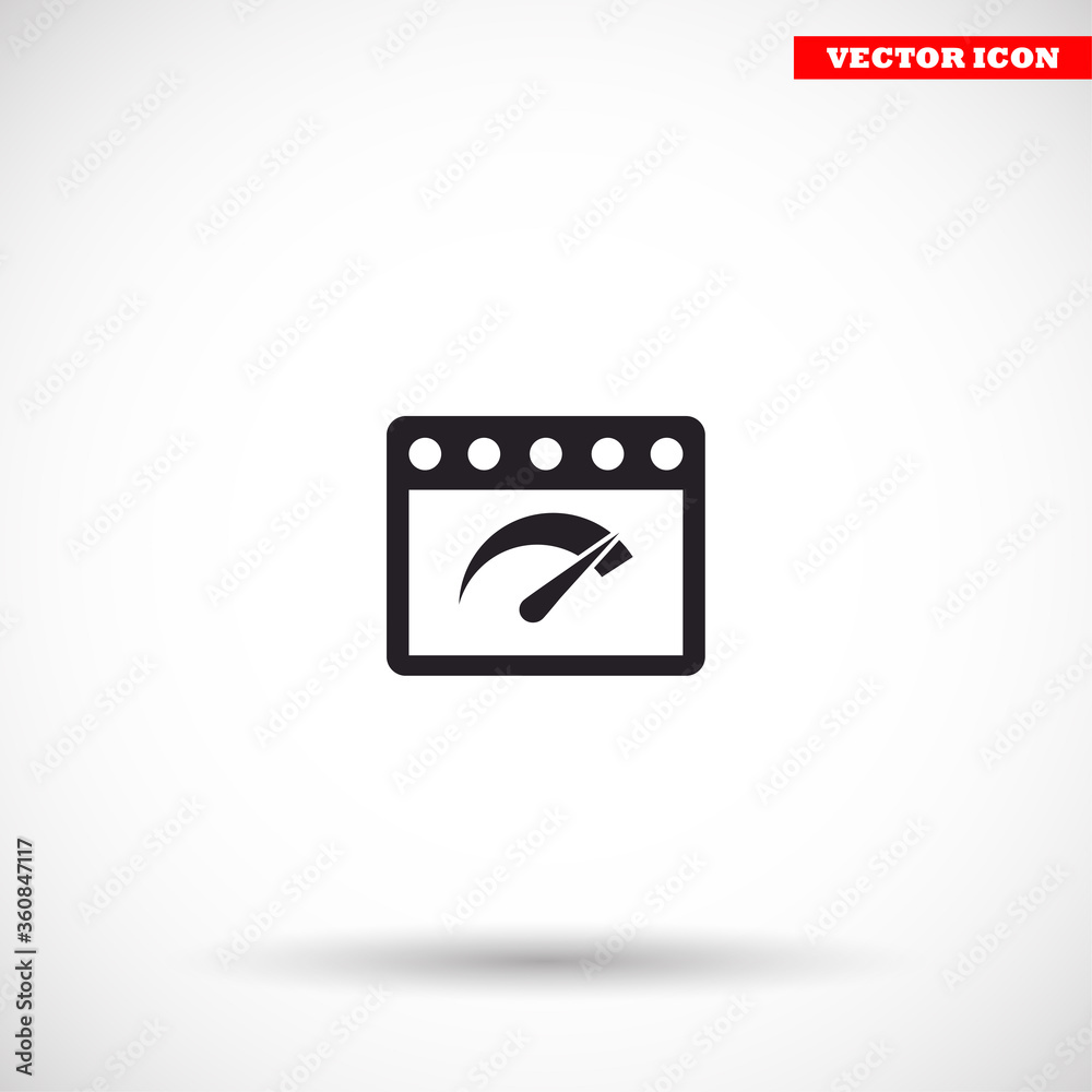 Speedometer vector icon , lorem ipsum Flat design Speedometer vector icon , lorem ipsum Flat design
