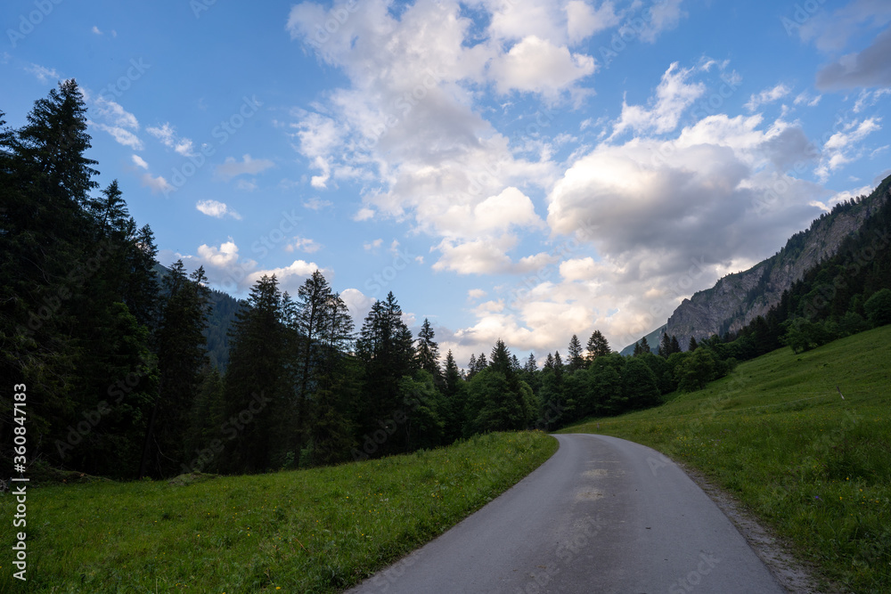 Fototapeta premium Weisstannental in der Schweiz