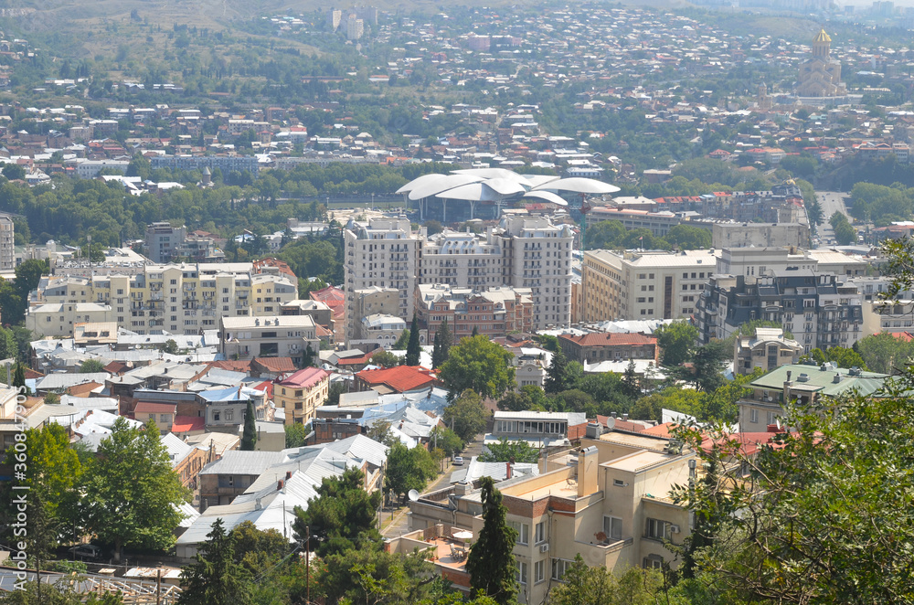 Panorama of Tbilisi. Georgia, Caucasus.
