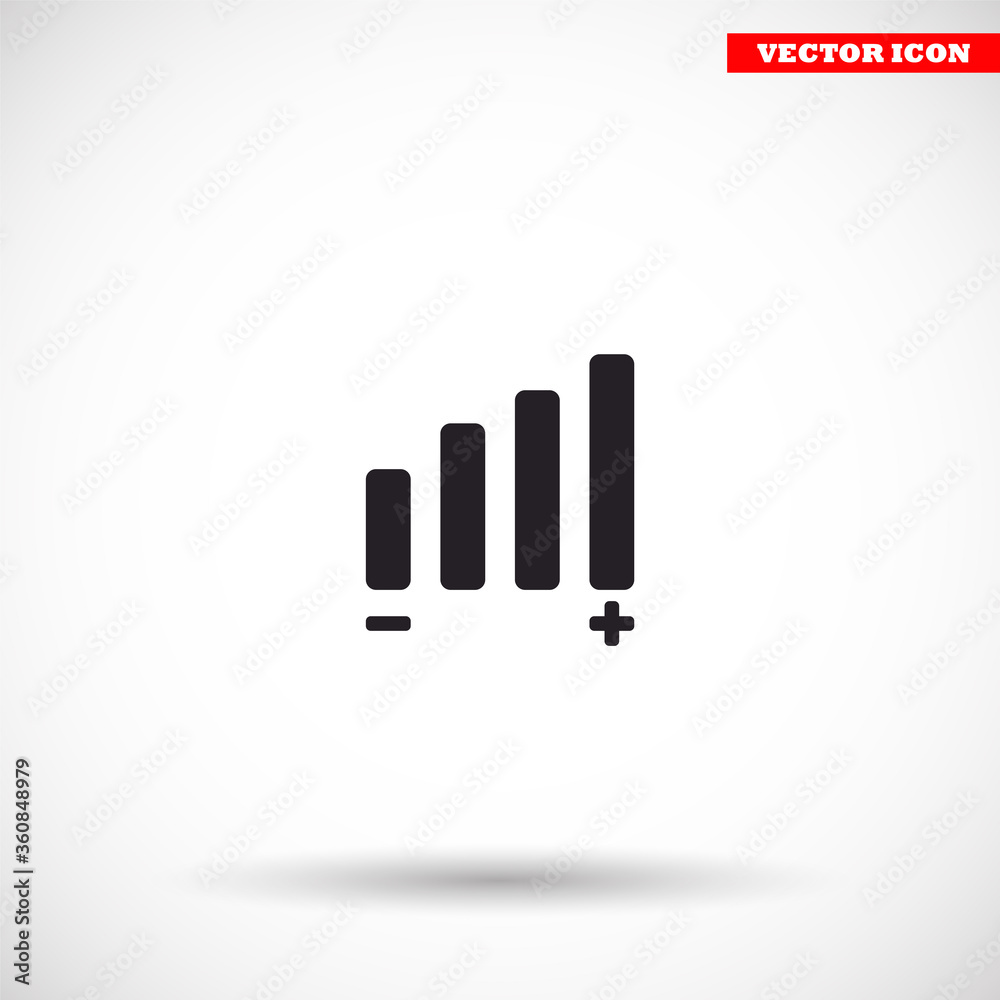 Obraz premium Settings music vector icon , lorem ipsum Flat design