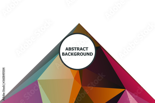 Abstract Color Polygon Background Design, Abstract Geometric Origami Style With Gradient. Presentation,Website, Backdrop, Cover,Banner,Pattern Template
