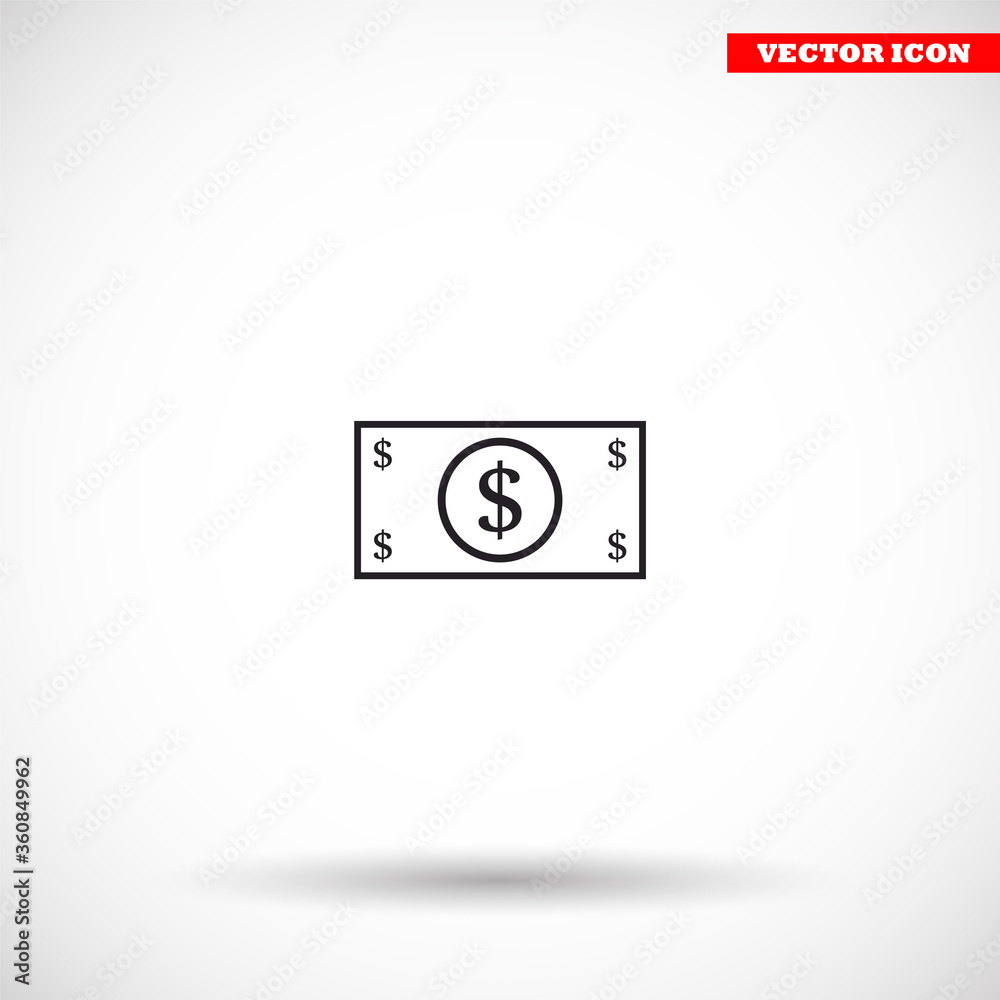Dollar vector icon , lorem ipsum Flat design Dollar vector icon , lorem ipsum Flat design