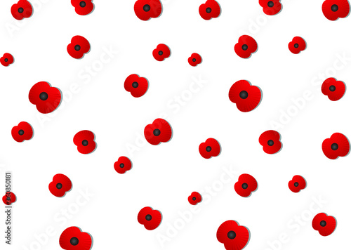 Remembrance Day poppy appeal poppies vector © jessicagirvan