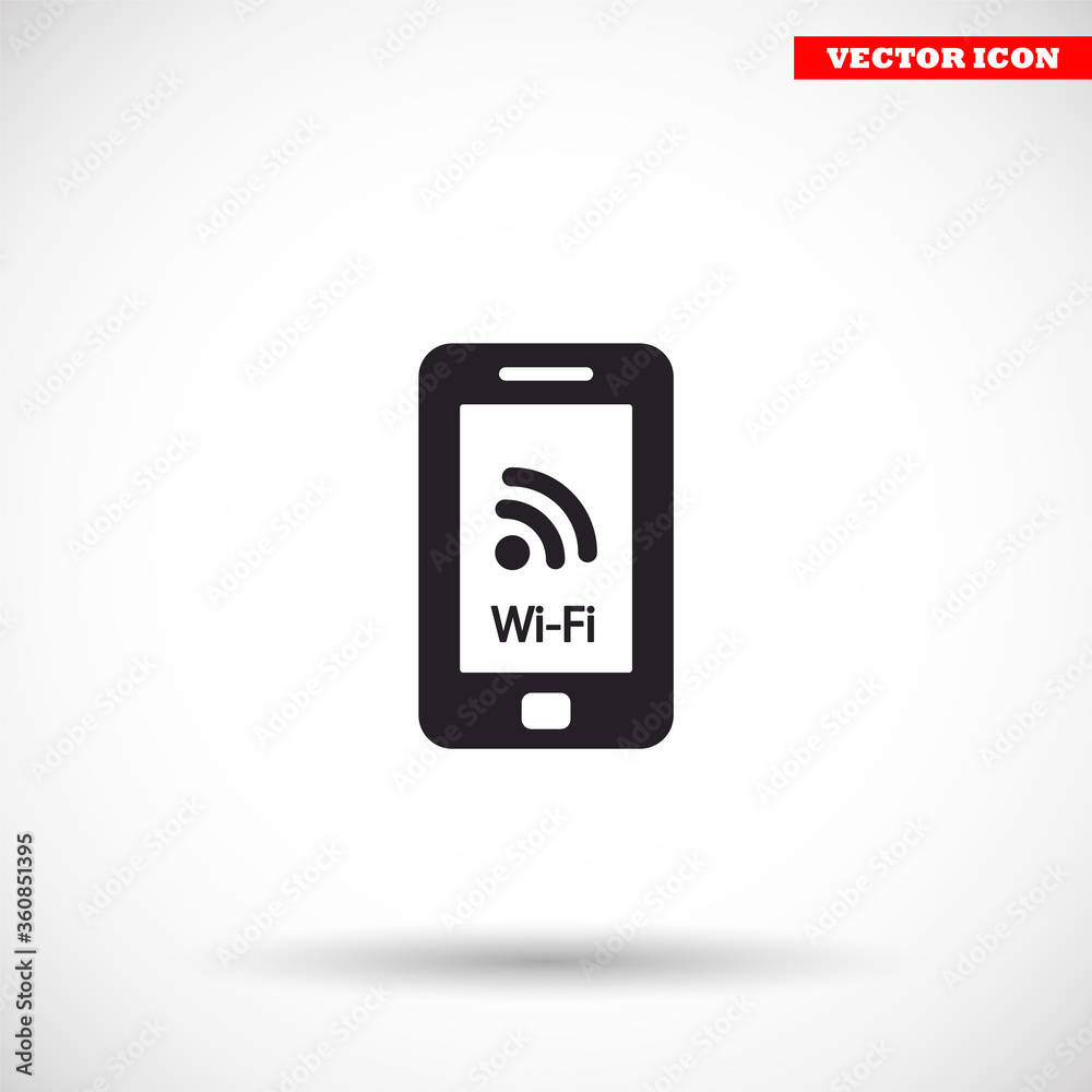 Telephone and Wi fi vector icon , lorem ipsum Flat design Telephone and Wi fi vector icon , lorem ipsum Flat design