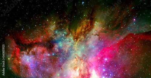 Fototapeta Naklejka Na Ścianę i Meble -  Infinite space background. Elements of this image furnished by NASA