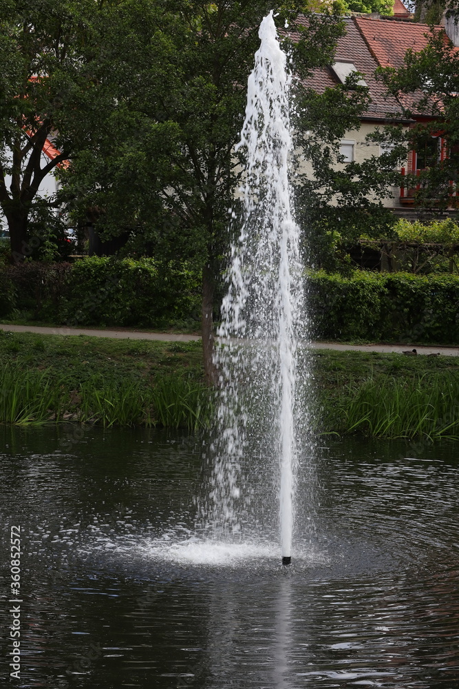 Springbrunnen, Deich, Wasserspiel, Fontäne