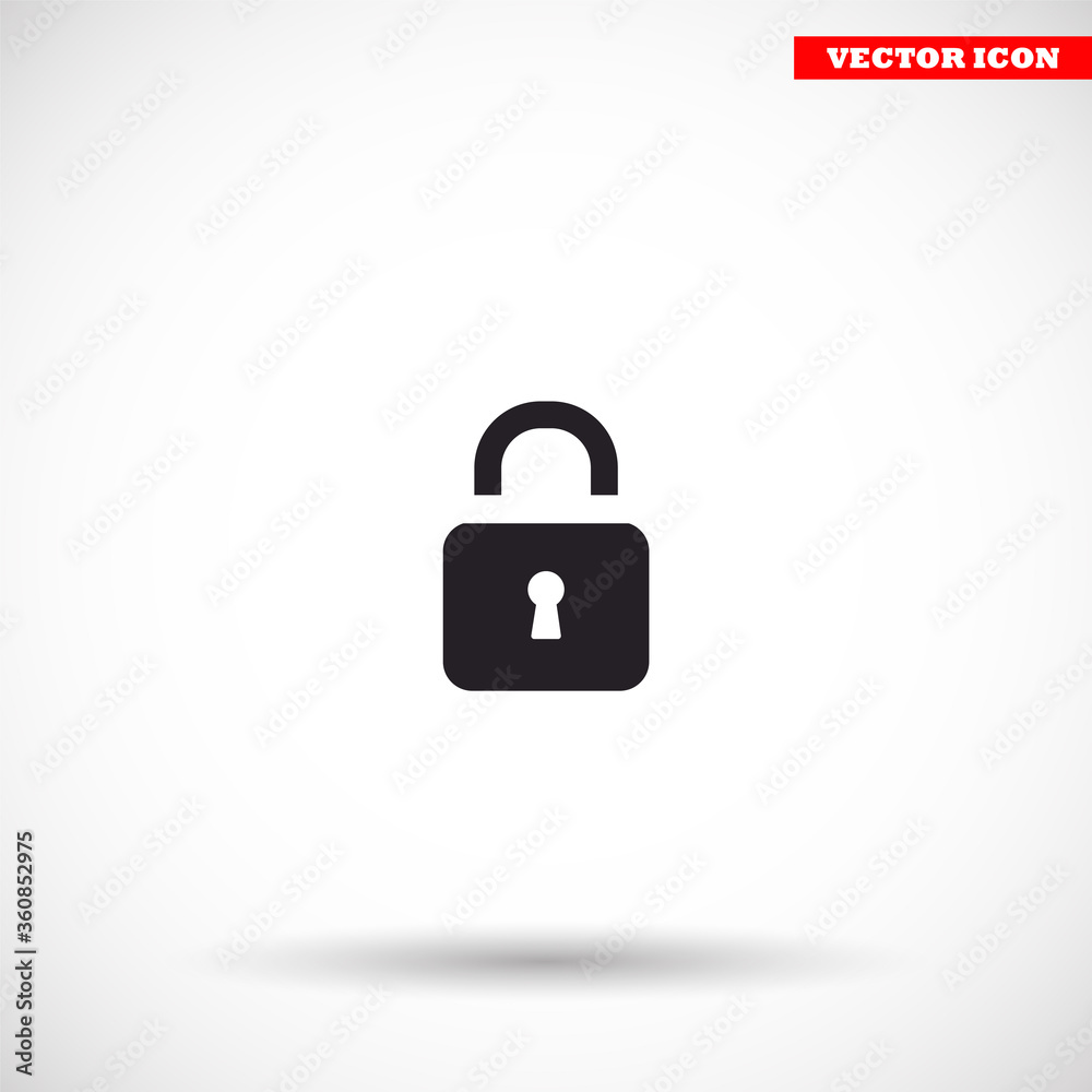 Lock - vector icon , lorem ipsum Flat design Lock - vector icon , lorem ipsum Flat design