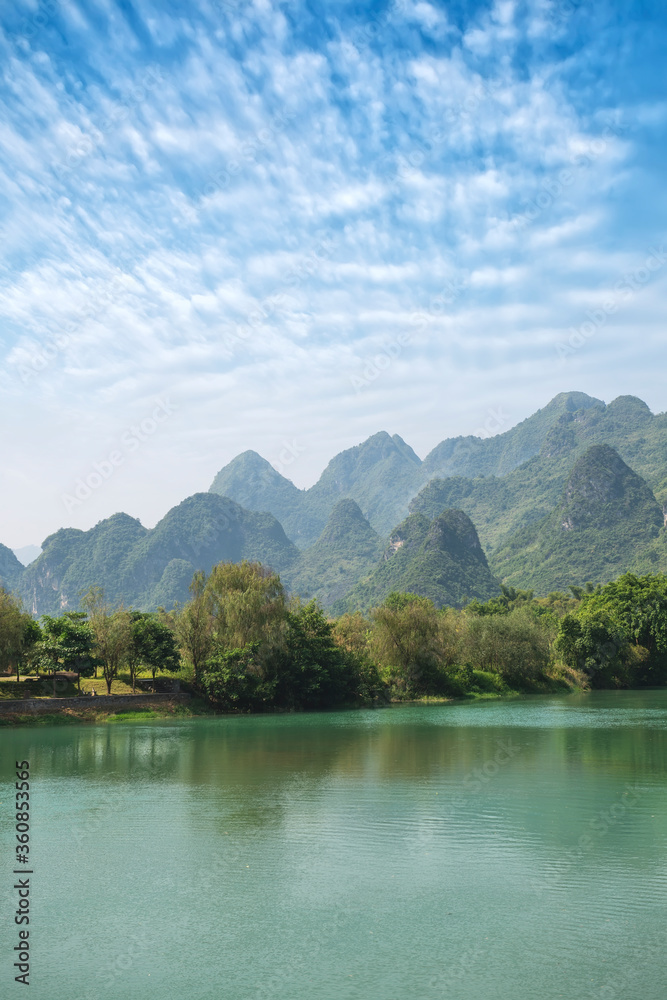 landscape of bama in guangxi,china