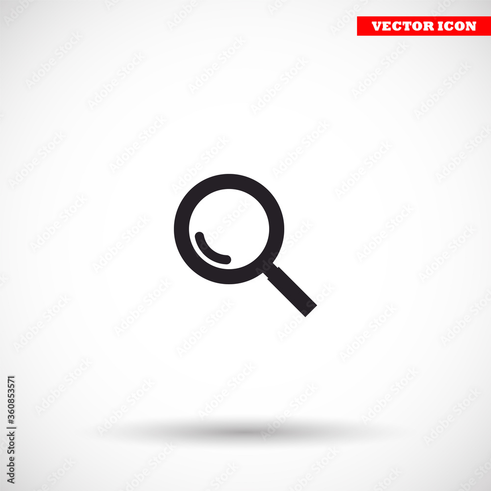 Magnifier with a man vector icon , lorem ipsum Flat design Magnifier with a man vector icon , lorem ipsum Flat design
