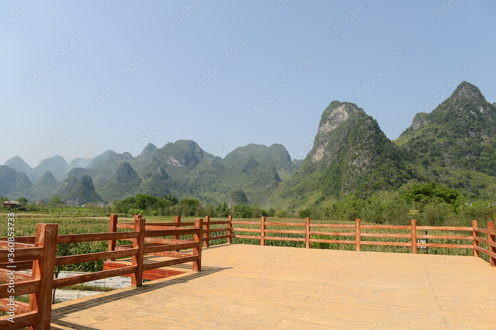 landscape of bama in guangxi,china